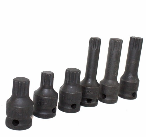 6pc impact spline - 1/2", dr.