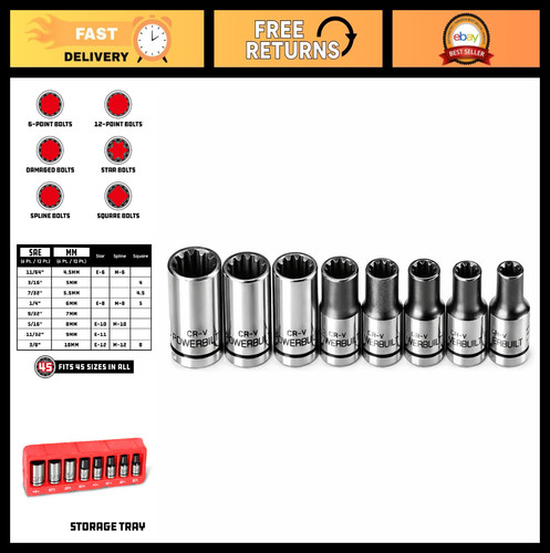 Piece universal spline - 8-piece,