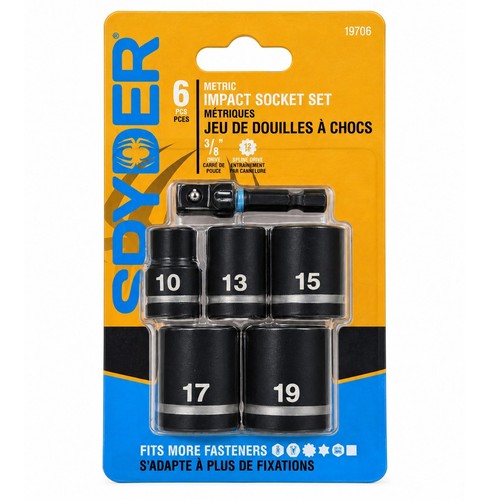 Spyder piece metric - 6-piece, impact