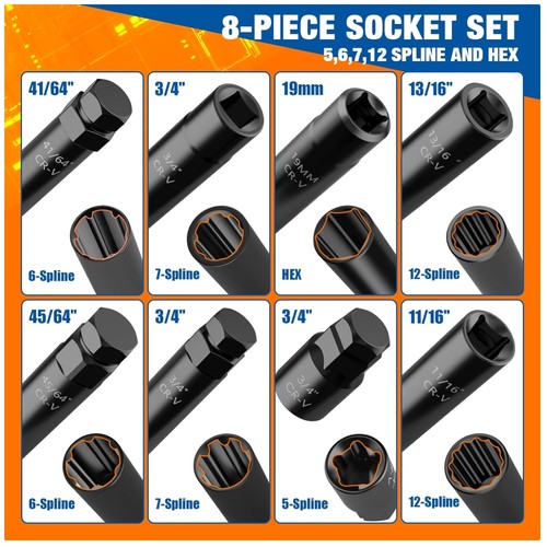 Master lug nut key - kit, &