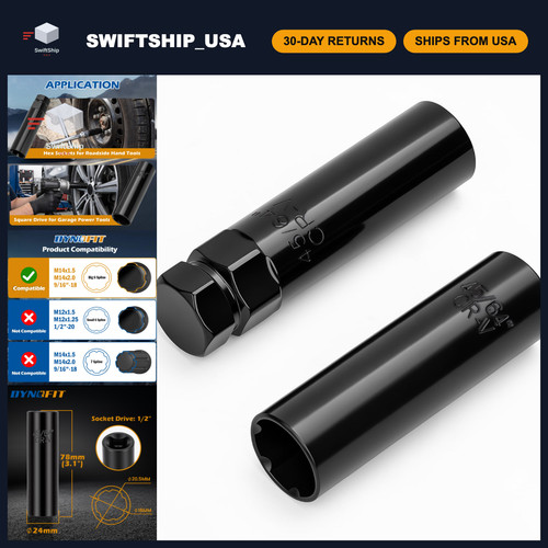 2pcs spline lug nut - 6,
